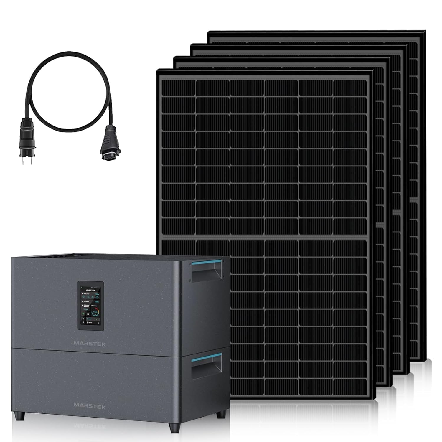 ECO-WORTHY Marstek Jupiter C+ Stromspeicher 5120Wh für Solaranlage Balkon Dach Garten